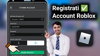 Come registrarsi a Roblox sul telefono  crea un nuovo account Roblox Iscriviti 2024 [upl. by Hinson]