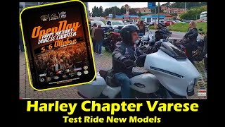 Harley Davidson Varese HOG Happy Birthday  Test Ride new models [upl. by Tenner]