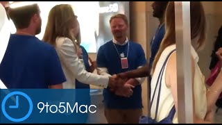 Angela Ahrendts At Grand Central Station Apple Store Part 1 [upl. by Welker]