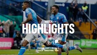 Stockport County Vs Walsall FC  Match Highlights  130124 [upl. by Rist]