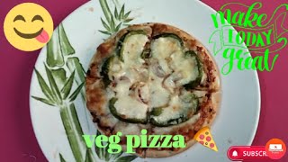 Veg pizza recipe in oven  Easy and taste  Aliza shezas kitchen [upl. by Blaine885]