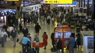 AIRPORTS HEATHROW  CHECKIN DESKS THAMES NEWS21188HEATHROW TERMINAL 1 [upl. by Ennoid]