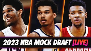 2023 NBA Mock Draft LIVE  Picks 158 [upl. by Anahsirk]