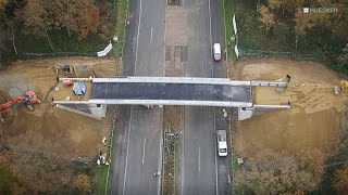 Construction of a geogridreinforced bridge abutment in the shortest time [upl. by Irahs]