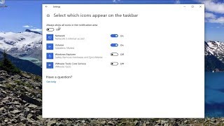 How to Show All System Tray Icons on Windows 10 Tutorial [upl. by Rube304]