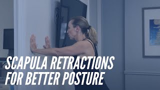 Scapula Retractions  Shoulder Exercises For Better Posture  CORE Chiropractic [upl. by Silverts]