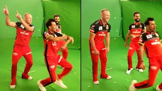 Watch Team RCB Funny Moments During ShootingVirat kohliAb devilliersYuzvendra chahal Funny Video [upl. by Ettennahs448]