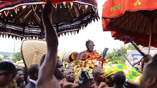 HISTORIC ASANTEHENE VISIT TO OKYENHENE AT KYEBI [upl. by Thorley]