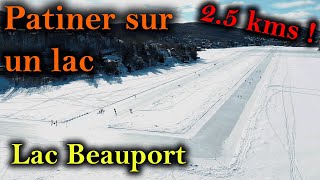 La plus belle patinoire autour de Québec selon moi  en plein milieu du lac Beauport [upl. by Blasien]