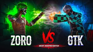 TGR GTK111 Vs ZORO FF  1vs1 Most Demanded amp Awaited Match 🍷🗿 [upl. by Anailil]