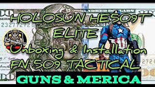 HOLOSUN HE509T ELITE Unboxing amp Installation on the FN 509 TACTICAL [upl. by Acinnod]