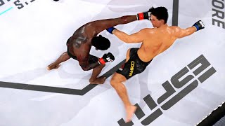 UFC 253  Israel Adesanya vs Paulo Costa Full Fight Highlights  UFC Middleweight Title UFC 4 [upl. by Dixon553]