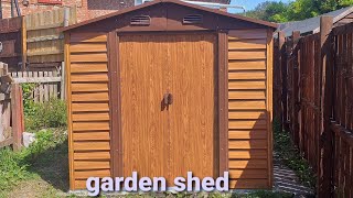 Outsunny Garden shed installation how to fix garden shed storage [upl. by Assenad]