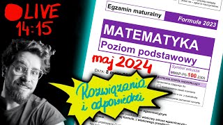 Czy będzie 100 na MATURZE 2024 z matematyki❓Rozwiązania i odpowiedzi  MATURA 2024 MATEMATYKA [upl. by Yesnyl]