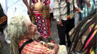 Nyabinghi drumming with Sizzla at Bob Marley Museum 2012 [upl. by Vivyanne]