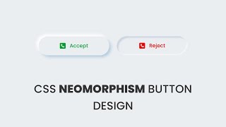 How To Make Neumorphism Button Using HTML And CSS  Neomorphism Style Web Design [upl. by Ayarahs51]