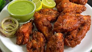 Chicken Wings Fry Recipe ❤️  Crispy Chicken Wings Fry Recipe ❤️ Chicken fry with green chutney [upl. by Abijah51]