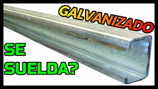 Galvanizado se puede soldar con electrodo [upl. by Channing54]