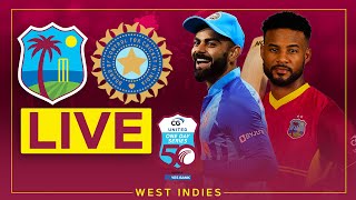 🔴 LIVE  West Indies v India  3rd CG United ODI powered by Yes Bank [upl. by Ladew]