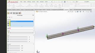 simulation méthode des éléments finis solidworks [upl. by Ennaitsirk]