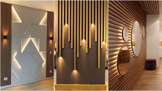 100 Modern Living Room Wall Decorating Ideas 2024 Home Interior Design Wooden Wall Cladding P8 [upl. by Bega]