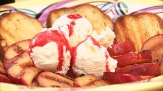 Grilled Nectarines with Raspberry Sauce [upl. by Banks]