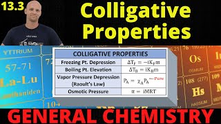 133 Colligative Properties  General Chemistry [upl. by Yenial]