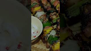 Make delicious grilled meat skewers short food cooking giangcooking [upl. by Euqnom991]