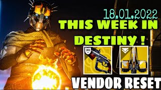 Destiny 2 Weekly Vendor Reset 18th January  Hostage Xur amp Free Bright Dust [upl. by Niuqauj]