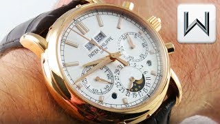 Patek Philippe 5402R001 Split Seconds Perpetual Calendar Chronograph Luxury Watch Review [upl. by Ileray421]