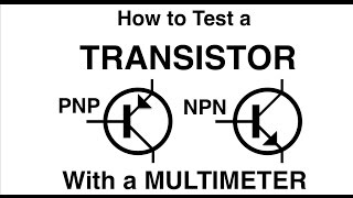 How to test a TRANSISTOR with a multimeter PNP or NPN MF63 [upl. by Gagliano]