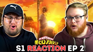 My Hero Academia S1 Episode 2  REACTION [upl. by Oicelem]