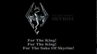 Skyrim Main Theme Misheard Lyrics [upl. by Chappy]