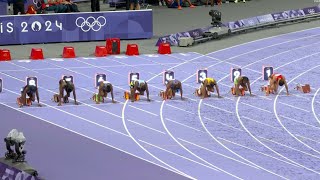 Women 100m Final Paris Olympics 2024 [upl. by Isteb]