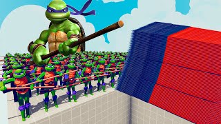 200x DONATELLO  1x GIANT vs EVERY GOD  Totally Accurate Battle Simulator TABS [upl. by Ydnerb48]