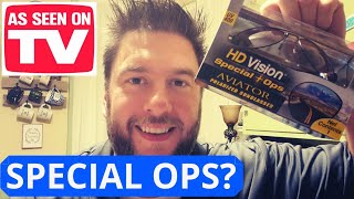 HD Vision Special Ops Aviator glasses review 2019 As seen on tv sunglasses 🕶 60 [upl. by Hareemas]