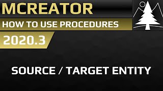 MCreator How to use target and source entity  Procedure Blocks [upl. by Gelman]