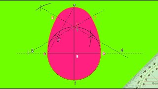 Trazado del ovoide dado los dos ejes mayor y menor [upl. by Seni269]
