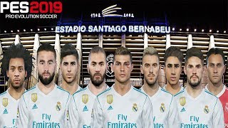 PES 2019  REAL MADRID E SANTIAGO BERNABÉU [upl. by Alemap952]