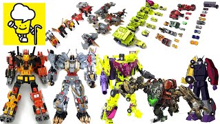 Transformers Devastator Movie G1 Combiner war Menasor Predaking Dinobot Volcanicus トランスフォーマー 變形金剛 [upl. by Kho]