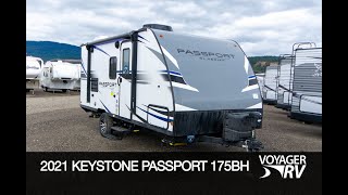 2021 Keystone Passport 175BH Travel Trailer RV Video Tour  Voyager RV Centre [upl. by Erodeht14]