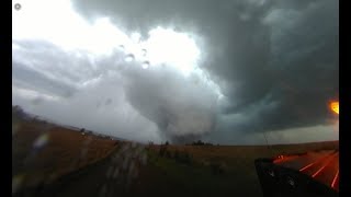 Kansas EF3 Tornado in 360 degrees part 2 May 1 2018 insanity [upl. by Dahle]