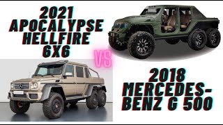 2021 Apocalypse Hellfire 6x6 VS 2018 MercedesBenz G 500 [upl. by Elohc]