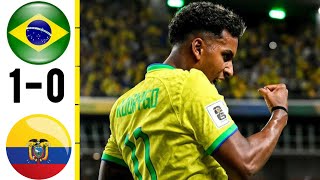 Brazil vs Ecuador World Cup Qualifier 2024 Extended Highlights [upl. by Eidnalem]