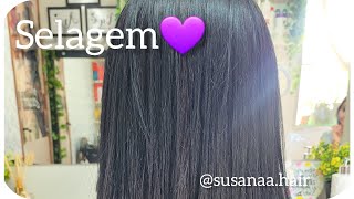 Selagem💜 susanahair selagem passoapasso cadiveu lisoperfeito cariacicaes [upl. by Llehsyar]