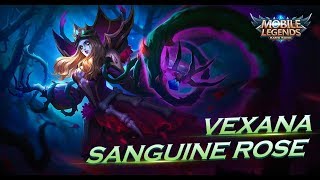 Mobile Legends Bang Bang Vexana New Skin  Sanguine Rose [upl. by Albemarle789]