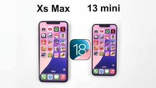 iOS 18  iPhone 13 mini vs iPhone XS Max Speed Test [upl. by Aihtnis]