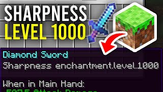 How To Get Sharpness 1000 In Minecraft  Full Guide [upl. by Idas]