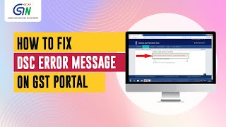 Facing Errors while filing with Digital Signature Certificate DSC Watch video to resolve [upl. by Zabrina929]