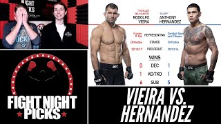 UFC 258 Rodolfo Vieira vs Anthony Hernandez Prediction [upl. by Yedsnil]